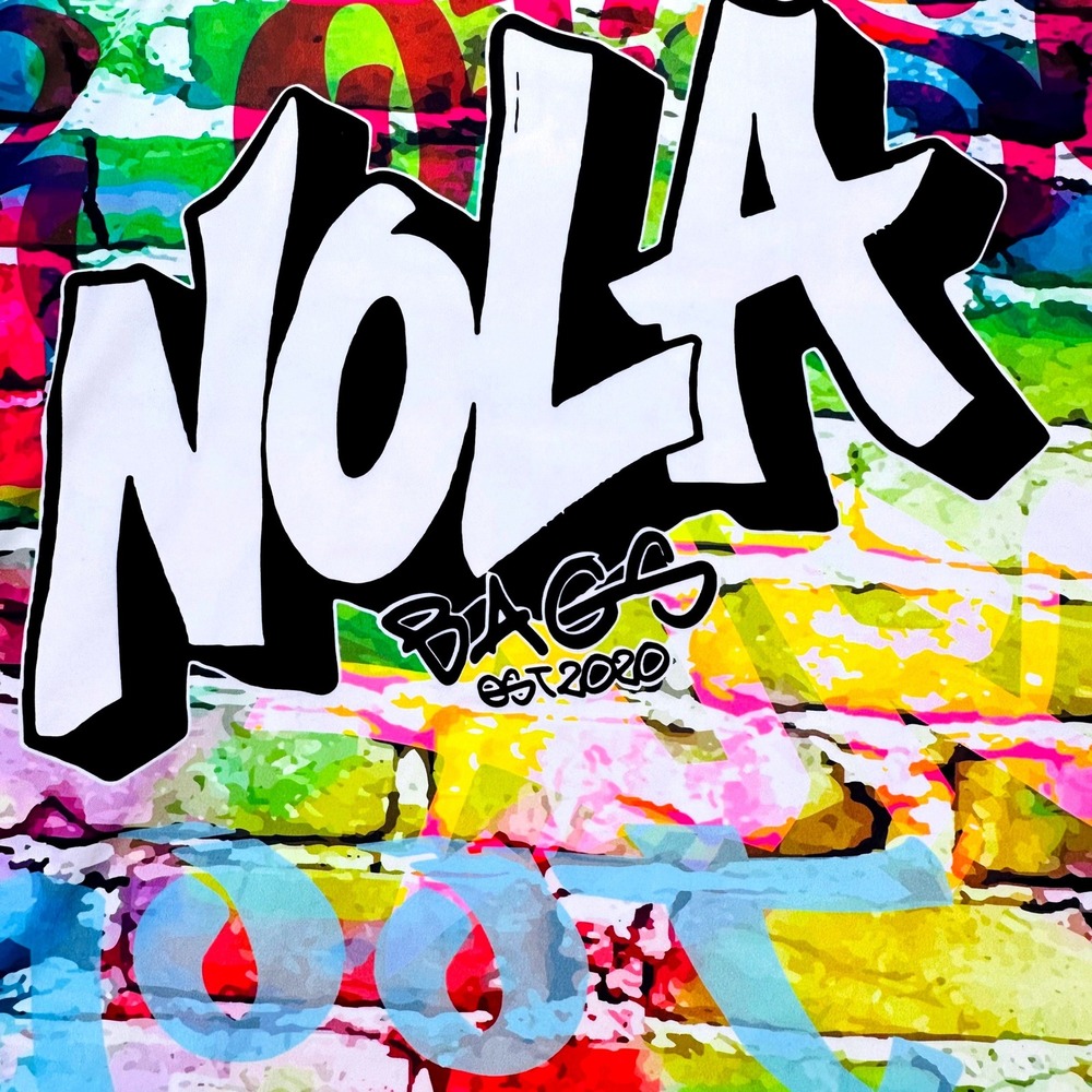Boykins Custom NOLA Bags Graffiti T-Shirt Mens 2XL Multicolor Streetwear‎ Tee